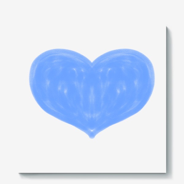 Холст «Синее сердце»