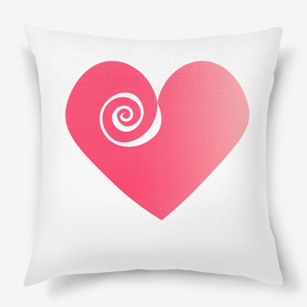 Подушка «Сердце с розой»