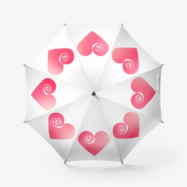Зонт «Сердце с розой»