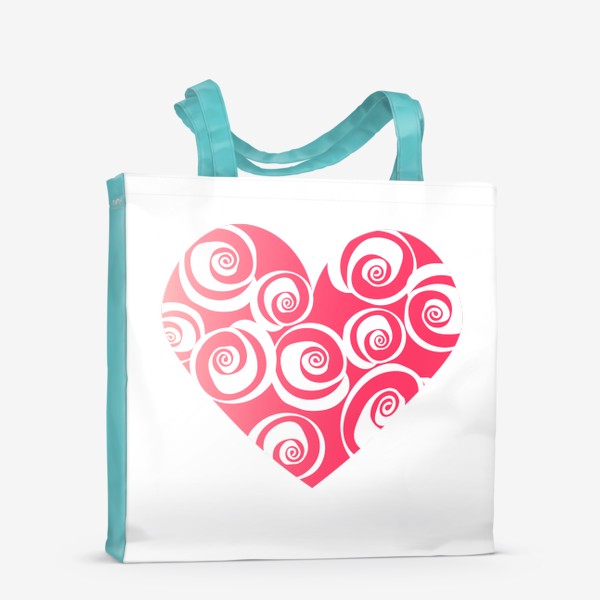 Сумка-шоппер «Сердце с розами»