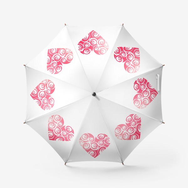 Зонт «Сердце с розами»