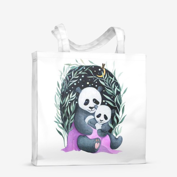 Сумка-шоппер «Панда-мама и детеныш»