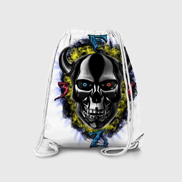 Рюкзак «Мистический череп с рогами»