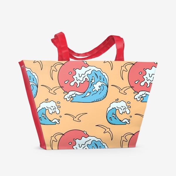 Пляжная сумка «Море, морская волна»