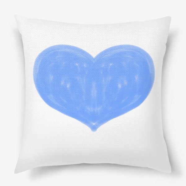 Подушка «Синее сердце»