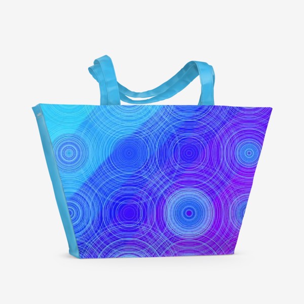 Пляжная сумка «Синие круги»