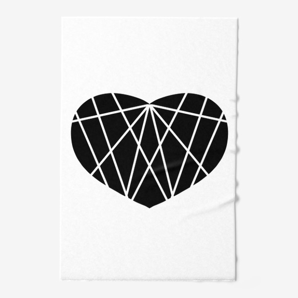 Полотенце «Сердце геометрия »