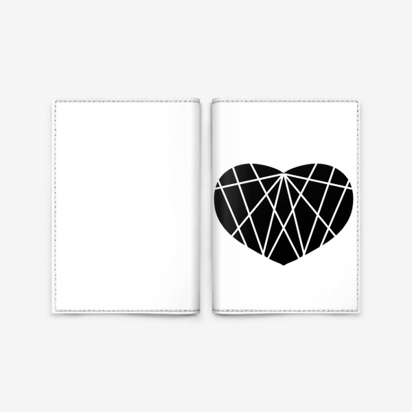Обложка для паспорта «Сердце геометрия »