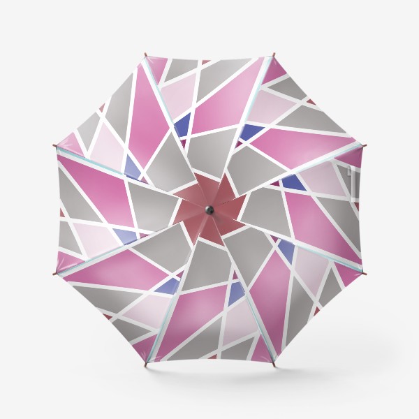 Зонт «Сердце витраж белый»