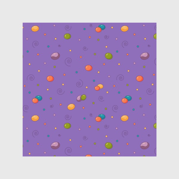Скатерть «Разноцветные драже конфеты »