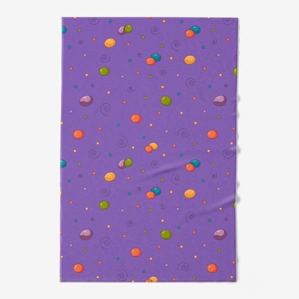 Полотенце «Разноцветные драже конфеты »