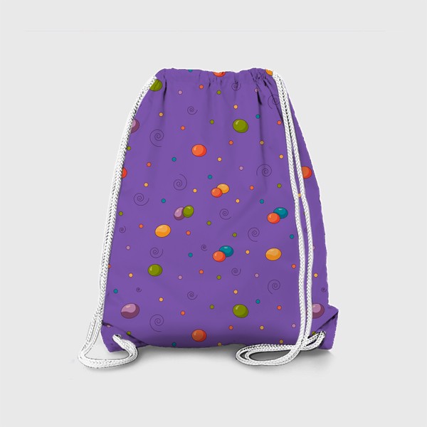 Рюкзак «Разноцветные драже конфеты »