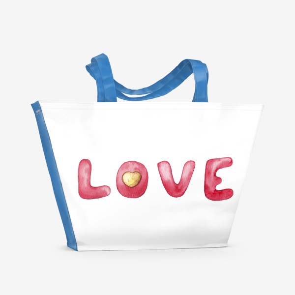 Пляжная сумка &laquo;Love День Святого Валентина&raquo;