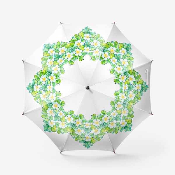 Зонт «Сердце из цветов»