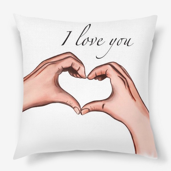 Подушка «i love you»