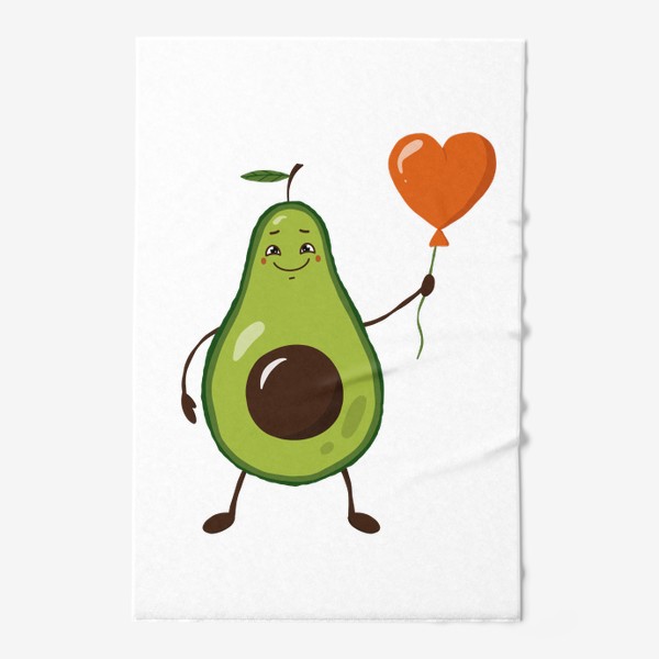 Полотенце «Авокадо с шариком сердечком»