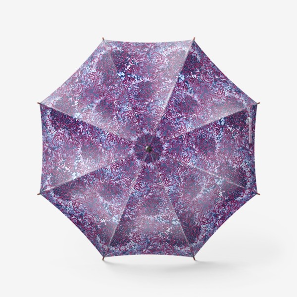 Зонт «Кружево. Цветы мальвы.»