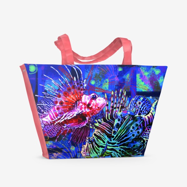 Пляжная сумка «Рыбы. Гороскоп»