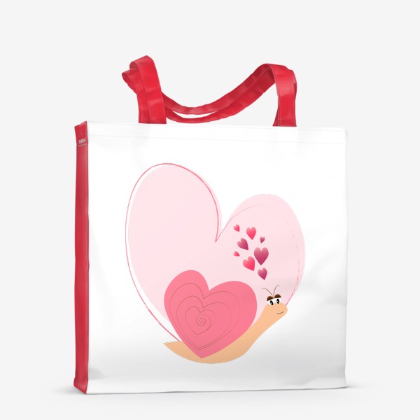 Сумка-шоппер «Улитка с  сердцем»