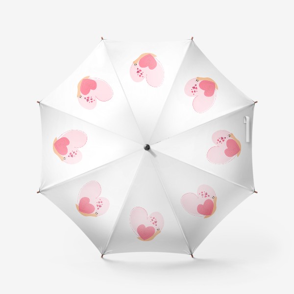 Зонт «Улитка с  сердцем»