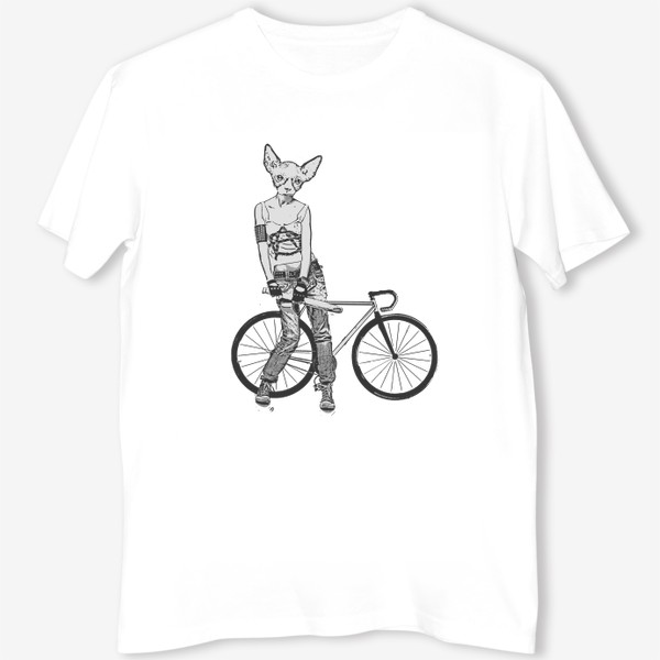 Футболка «Bike Punk Cat»
