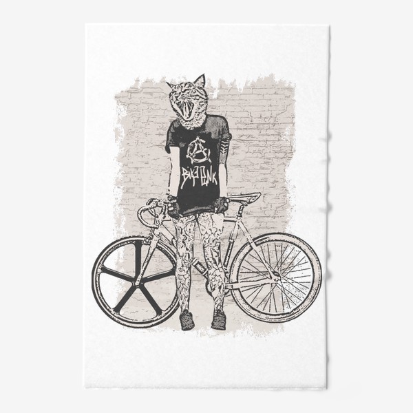 Полотенце «Bike Punk Cat»