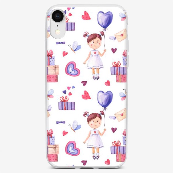 Чехол iPhone «Девочка с шариком. День влюбленных»