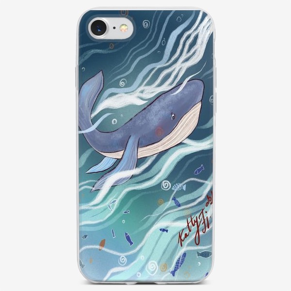 Чехол iPhone «Синий кит»