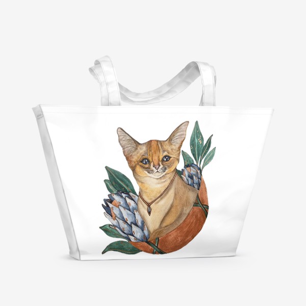 Пляжная сумка «Звёздный кот»