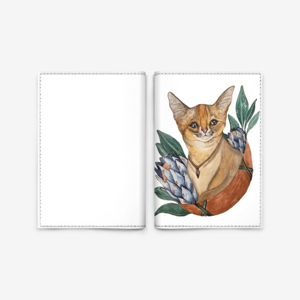 Обложка для паспорта «Звёздный кот»