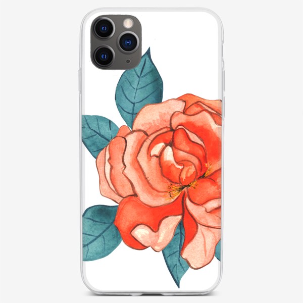 Чехол iPhone «Алая роза»