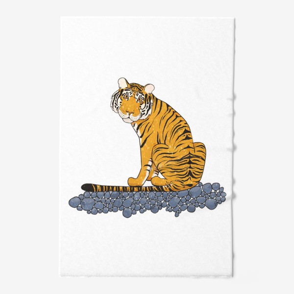 Полотенце «Тигр сидит на берегу»