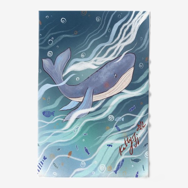 Полотенце «Синий кит»