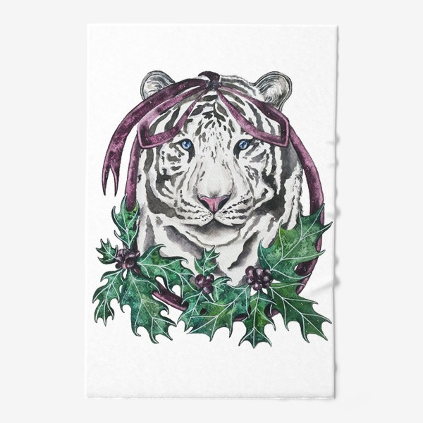 Полотенце «Тигр в остролисте»