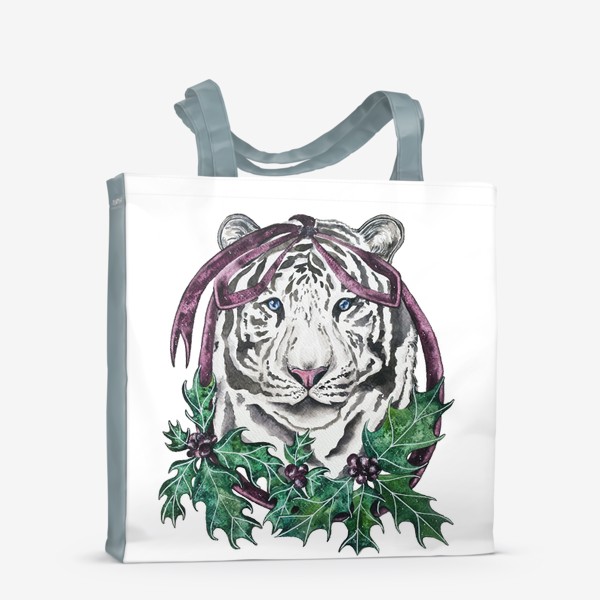 Сумка-шоппер «Тигр в остролисте»