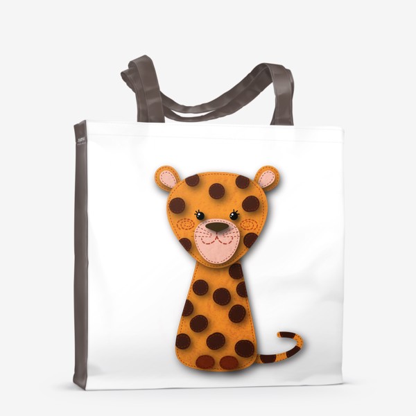 Сумка-шоппер «Милый игрушечный леопард»