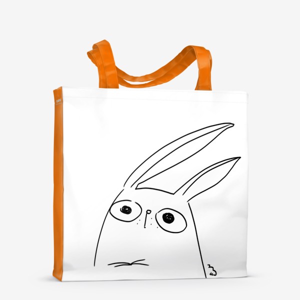 Сумка-шоппер «Заяц с большими глазами»