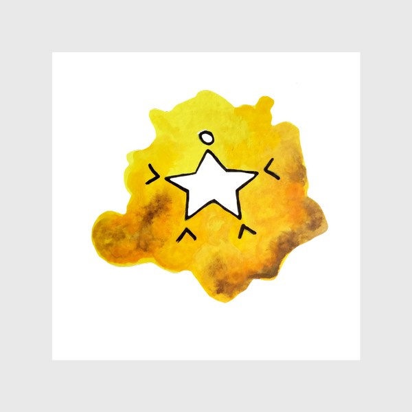 Шторы «Звезда Звездочка Символ Простой рисунок»