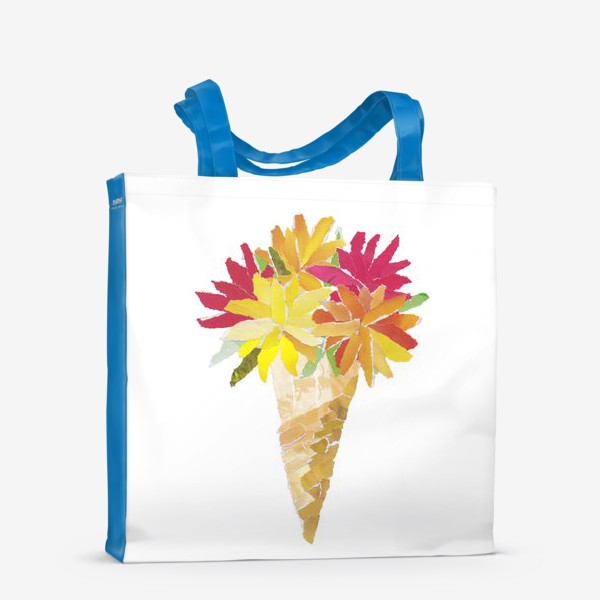 Сумка-шоппер «Весенние цветы. Мороженое. Лето»