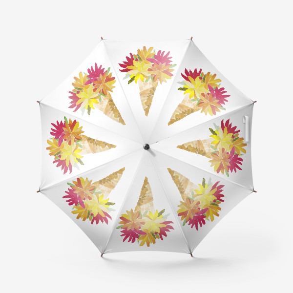 Зонт &laquo;Весенние цветы. Мороженое. Лето&raquo;