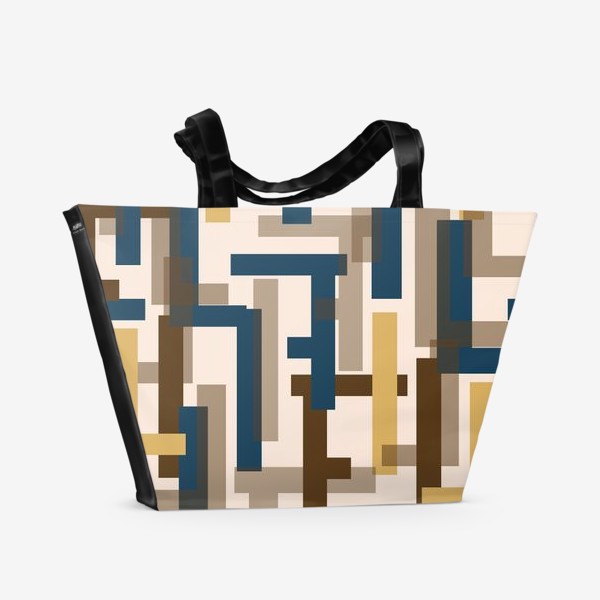 Пляжная сумка «Нежная геометрия»