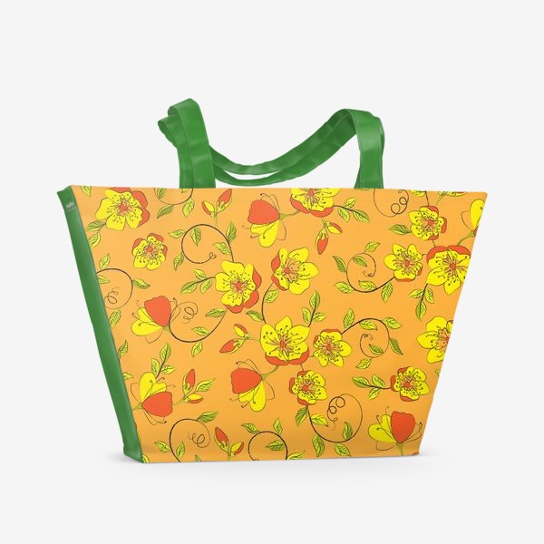 Пляжная сумка «Small flowers Pattern»