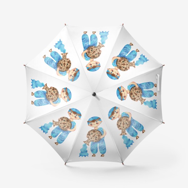 Зонт «Подарок водолею парню, другу, мужу, брату, папе, сыну, дедушке. Знаки зодиака.»