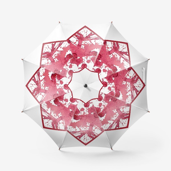 Зонт «Сердце красное абстрактное»