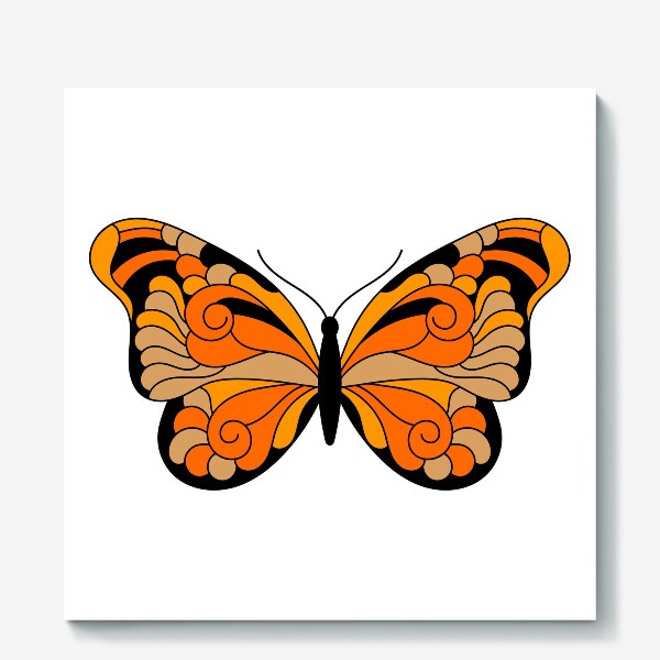 Холст «Оранжевая бабочка»
