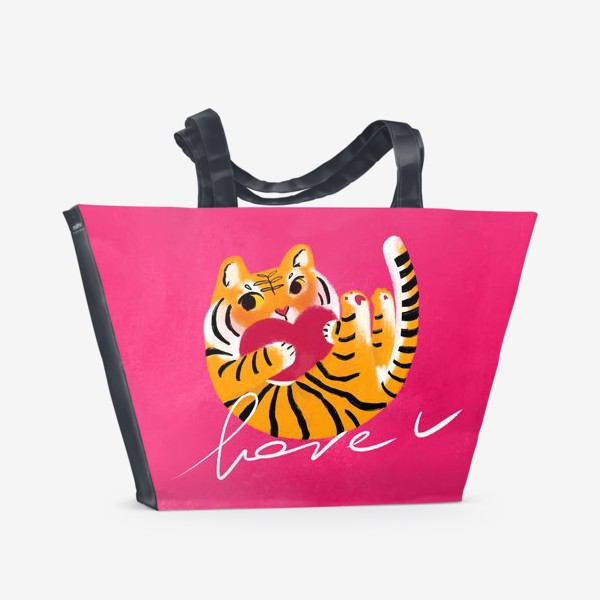 Пляжная сумка «Любимый тигр»