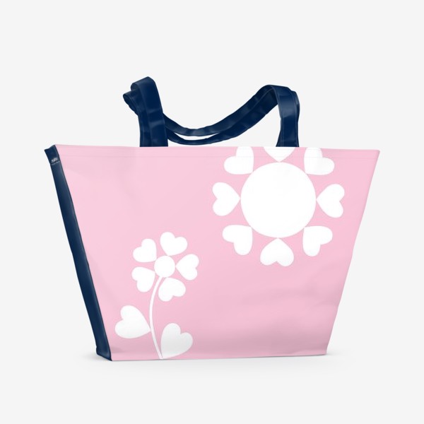 Пляжная сумка «Любовь (розовый цвет)»