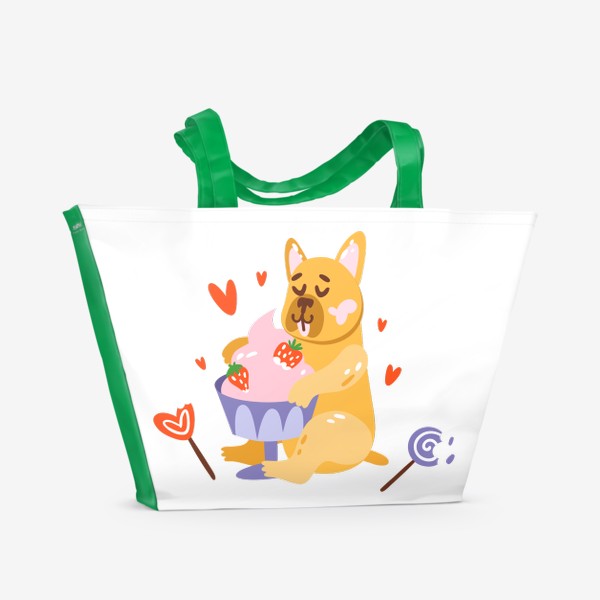 Пляжная сумка «Любовь к сладкому»