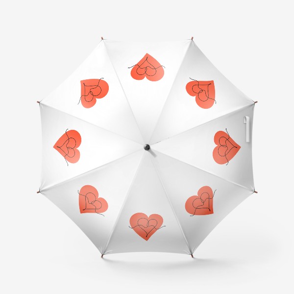 Зонт «Line art heart»