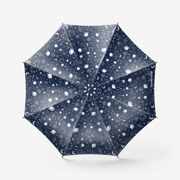 Зонт «Космос, планеты, созвездия, звезды »